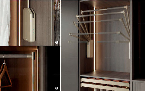 Sleek Almirah Hanger Accessories Hanging Rack Wardrobe Drawer Liner