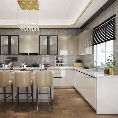 Factory Manufacturer Modern Kitchen Cabinet With Accessories And Appliances