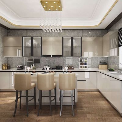 Factory Manufacturer Modern Kitchen Cabinet With Accessories And Appliances