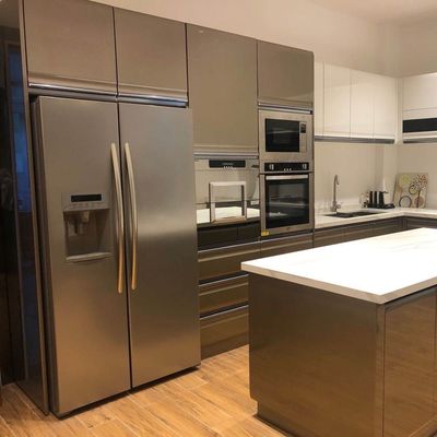Customized Modern Design Smart Kitchen Automatic Door Kitchen Cabinets