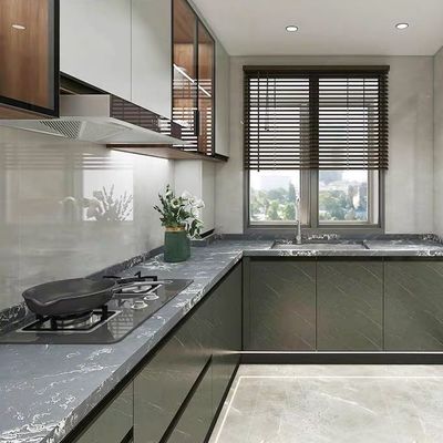 18mm Melamine Board Kitchen Cabinet  Modern Kitchen Storage Cabinets
