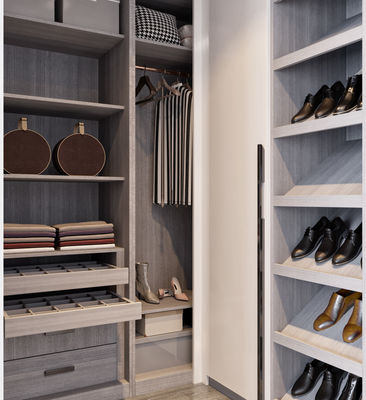 Living Room Walk In Closet Made Of Particle Board Carcass And Hettich Hardware