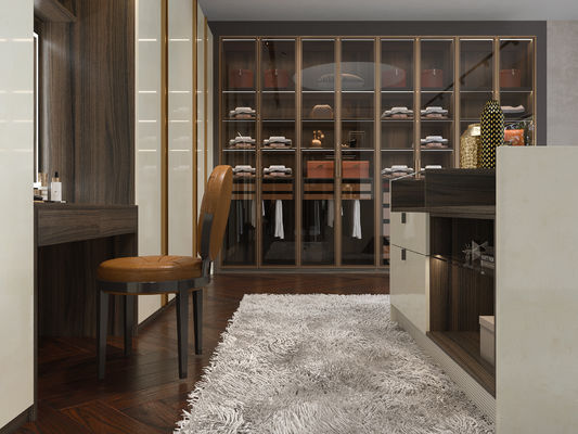 Modern Open Walk In Closet Room Custom Bedroom Combination Cabinet