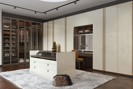Modern Open Walk In Closet Room Custom Bedroom Combination Cabinet