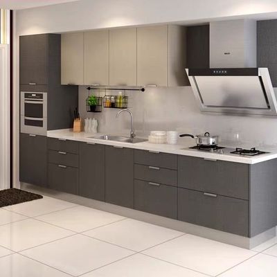 Environmental Friendly Modern Kitchen Cabinet Complete with Faucet Accessories