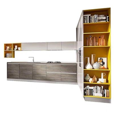 Wood Wall Hanging Cabinets Kitchen  Finished Prefabricated Modular Solid Wood