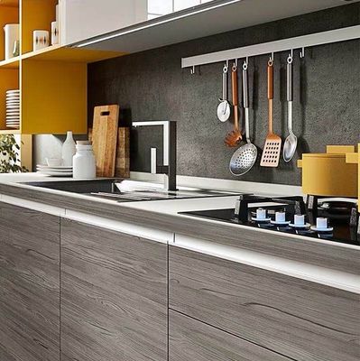 Wood Wall Hanging Cabinets Kitchen  Finished Prefabricated Modular Solid Wood