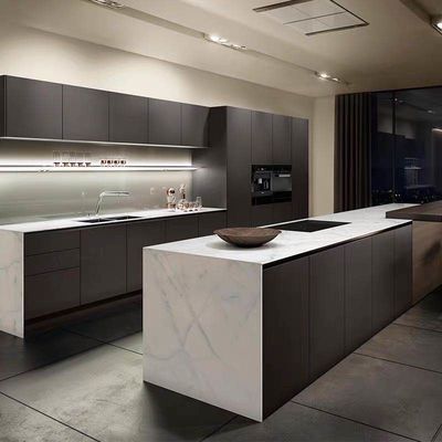 Customized Modern Home Furniture Solid Cherry Wood White Kitchen Storage Cabinet Set
