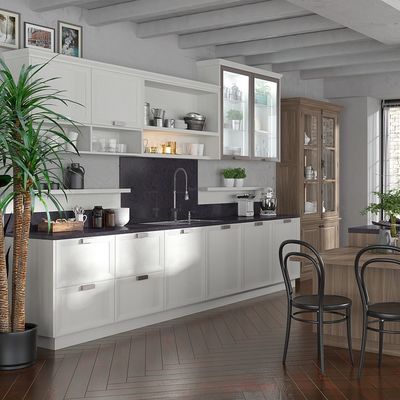 Kitchen Cabinets With Built-In Appliances 304 Stainless Steel Cabinetry