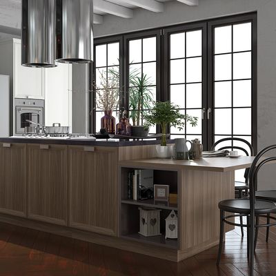 Kitchen Cabinets With Built-In Appliances 304 Stainless Steel Cabinetry