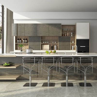 Wholesale Complete Melamine Kitchen Units Set Modern Cabinet