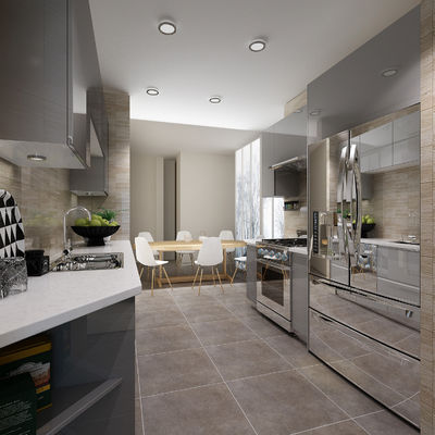 Modern Island Design Custom Kitchen Cabinets ready to assemble Sets Cuisine