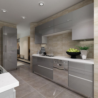 Modern Island Design Custom Kitchen Cabinets ready to assemble Sets Cuisine