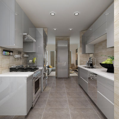 Modern Island Design Custom Kitchen Cabinets ready to assemble Sets Cuisine