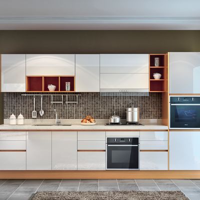 Commercial Metal Modular Kitchen Aluminium Furniture Supplier Elegant Cabinet