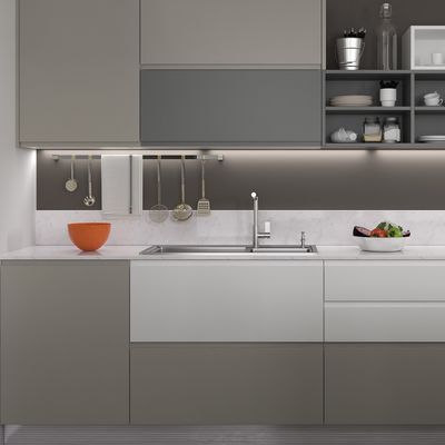 Standard Kitchen Wall Cabinets Lacquer Door Panel Interior Home Style Villas