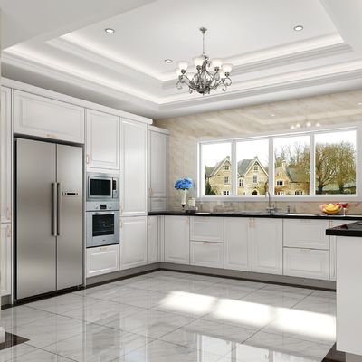 Modern Kitchen Furniture Customized Durable Faucet Wall Cabinets Lacquer