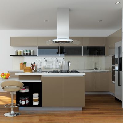 Free Design Modular Kitchen Furniture Modern Black Kitchen Cabinets Wooden