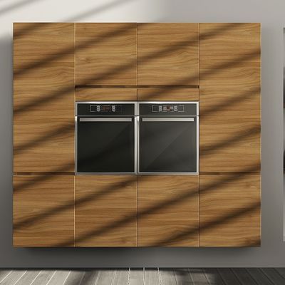 Wholesale New Design Flat Pack PVC Modern Kitchen Cabinet Easy Clean, Durable