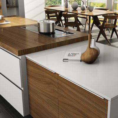 Wholesale New Design Flat Pack PVC Modern Kitchen Cabinet Easy Clean, Durable