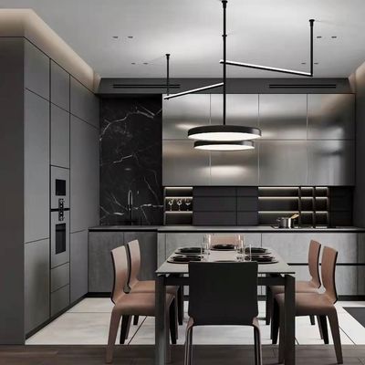 Ready To Assemble Kitchen Cabinet High End Contemporary Wood Veneer Cabinets