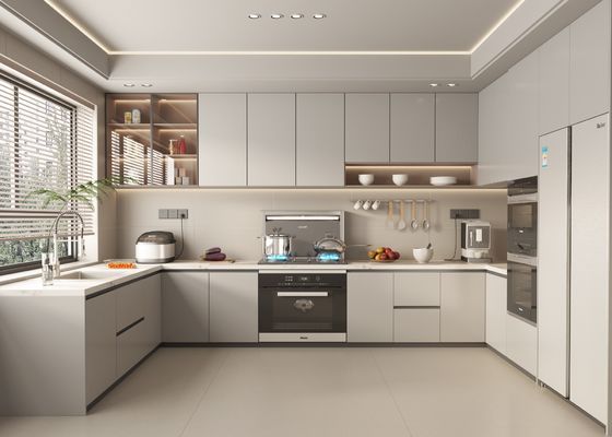 Complete Kitchen Cabinet Furniture Set With Hanging Cabinet Easy Clean Accessories