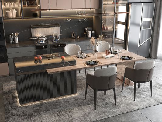 European Luxury Custom Kitchen Unit Cabinets Customized Durable Wall Cabinets