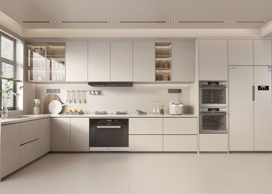 Living Modern Luxury Smart Aluminium Kitchen Cabinets Environmentally Friendly