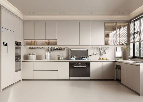 Living Modern Luxury Smart Aluminium Kitchen Cabinets Environmentally Friendly