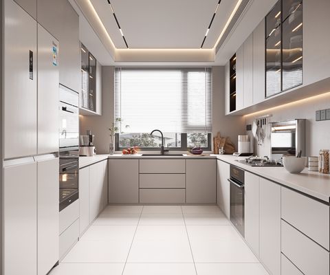 Professional One-Stop Designs Modular Kitchen Cupboard Island Unit Set