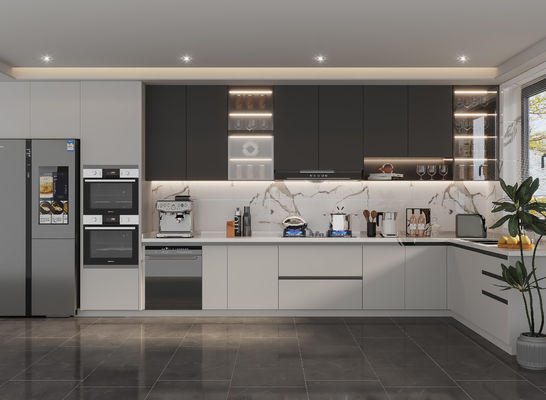 Modern Style Luxury Custom Kitchen Unit Modern Customized Durable Wall Cabinets