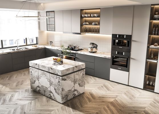 Modern Designs Small Kitchen Storage Cabinet L Shape Modular Cabinet For Hotel