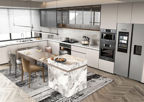 Modern Designs Small Kitchen Storage Cabinet L Shape Modular Cabinet For Hotel