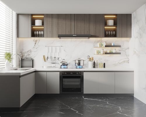 Modern Kitchen Cabinets Sets Modular Wall Mounted Kitchen Cupboards Furniture