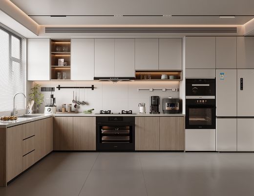 Modern Simple Multifunctional Custom Cabinets with Island Kitchen Cupboard