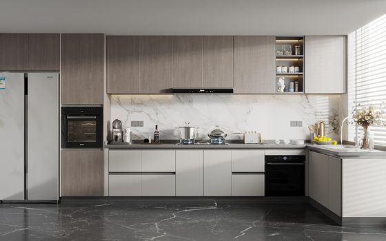 Modern Simple Multifunctional Custom Cabinets with Island Kitchen Cupboard