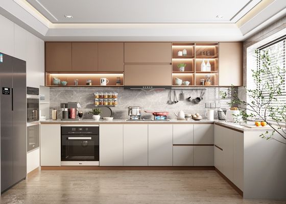 Luxury Hotel European Karachi Kitchen Furniture Modern Kitchen Cabinets Gray