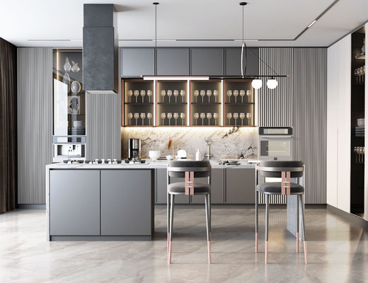 Cupboard Modern Farmhouse Stained Overlay Solid Shaker Kitchen Cabinets