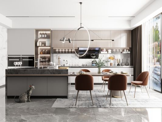 Cupboard Modern Farmhouse Stained Overlay Solid Shaker Kitchen Cabinets
