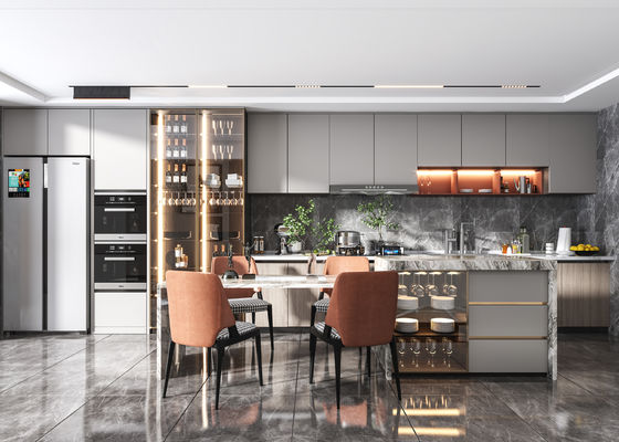 Cupboard Modern Farmhouse Stained Overlay Solid Shaker Kitchen Cabinets