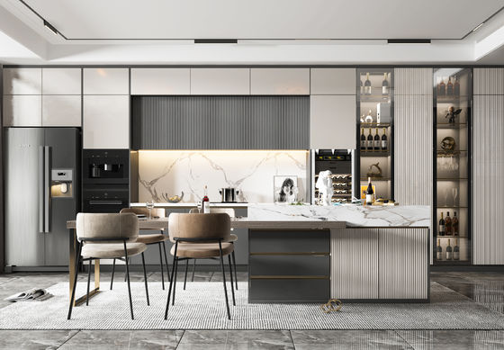 Cupboard Modern Farmhouse Stained Overlay Solid Shaker Kitchen Cabinets