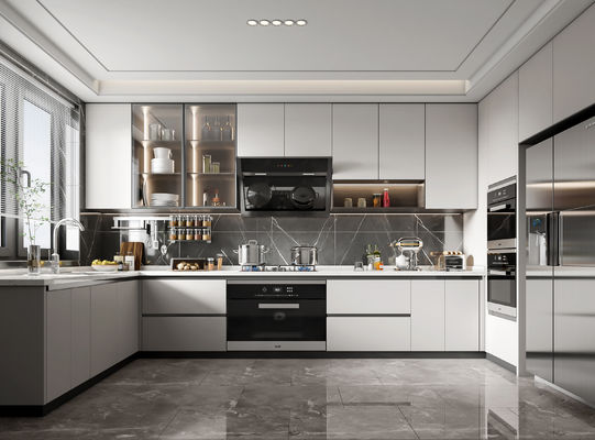 Modern American Style Solid Wood Kitchen Cabinets Luxury Kitchen Cabinets
