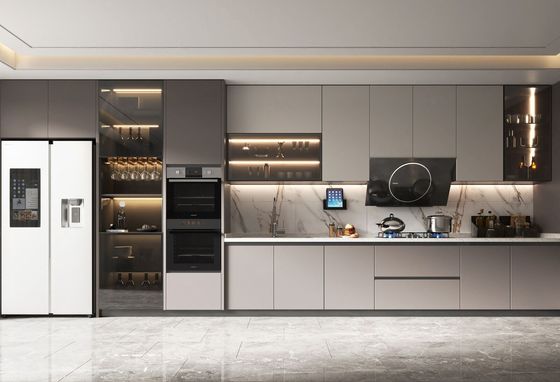 Ready To Assemble Luxury Kitchen Cabinet Modern Cabinet Furniture Set