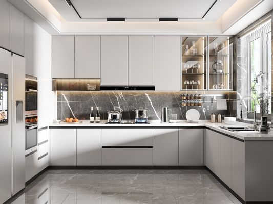 Ready To Assemble Luxury Kitchen Cabinet Modern Cabinet Furniture Set