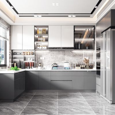 Ready To Assemble Luxury Kitchen Cabinet Modern Cabinet Furniture Set