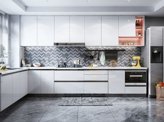 European Style Frameless Ready To Assemble Modular Modern Kitchen Cabinets