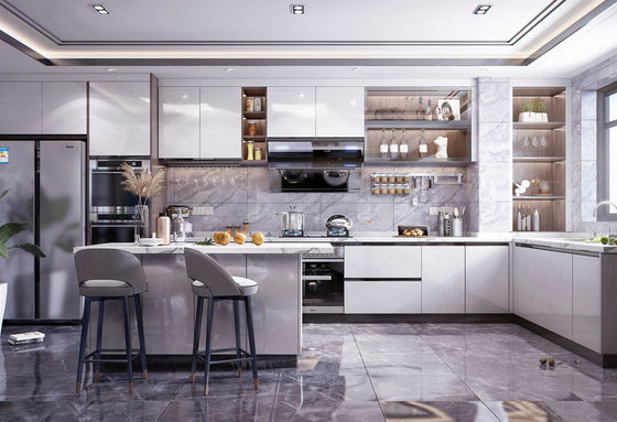 European Style Frameless Ready To Assemble Modular Modern Kitchen Cabinets
