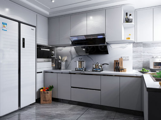 European Style Frameless Ready To Assemble Modular Modern Kitchen Cabinets