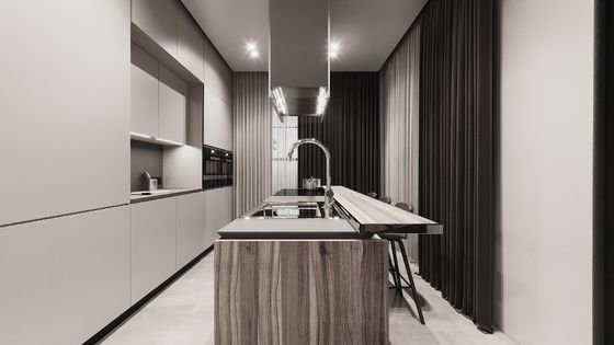 Luxury China Made Modular Kitchen Furniture Modern White Kitchen Cabinets