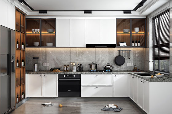 Modern Acrylic Kitchen Design Unit Cabinet Door Modular Lacquer Kitchen Cabinet